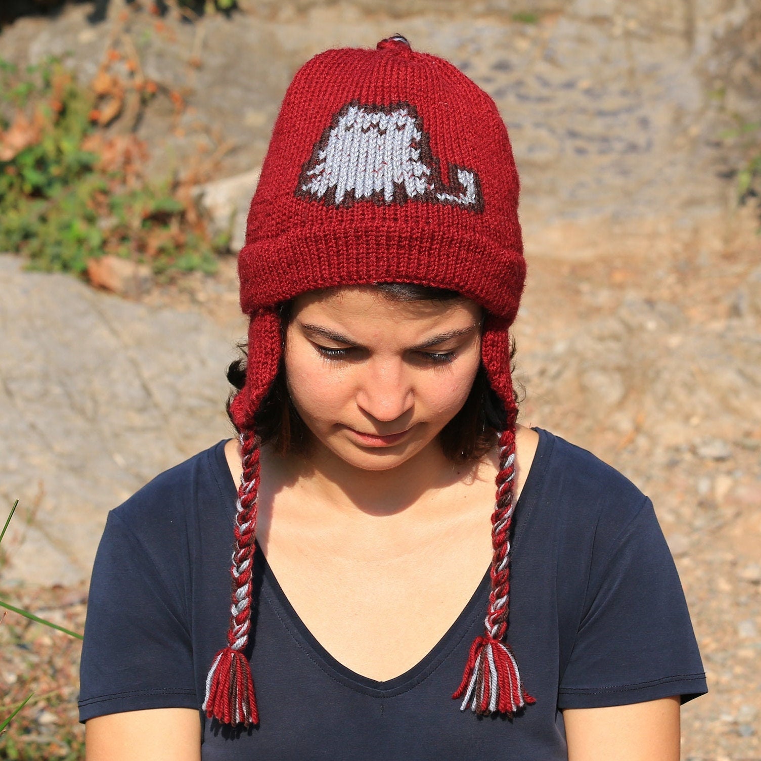 Hand Knit Pure Wool Custom Beanie. Your 