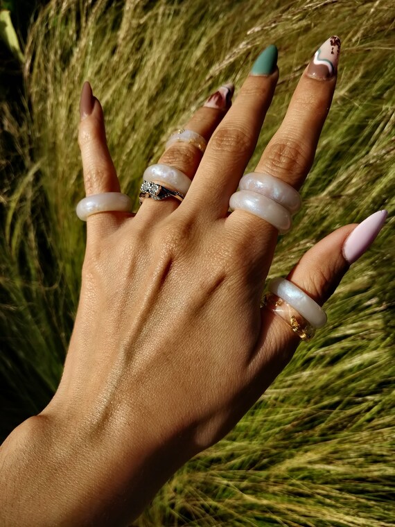 Resin on sale bubble ring