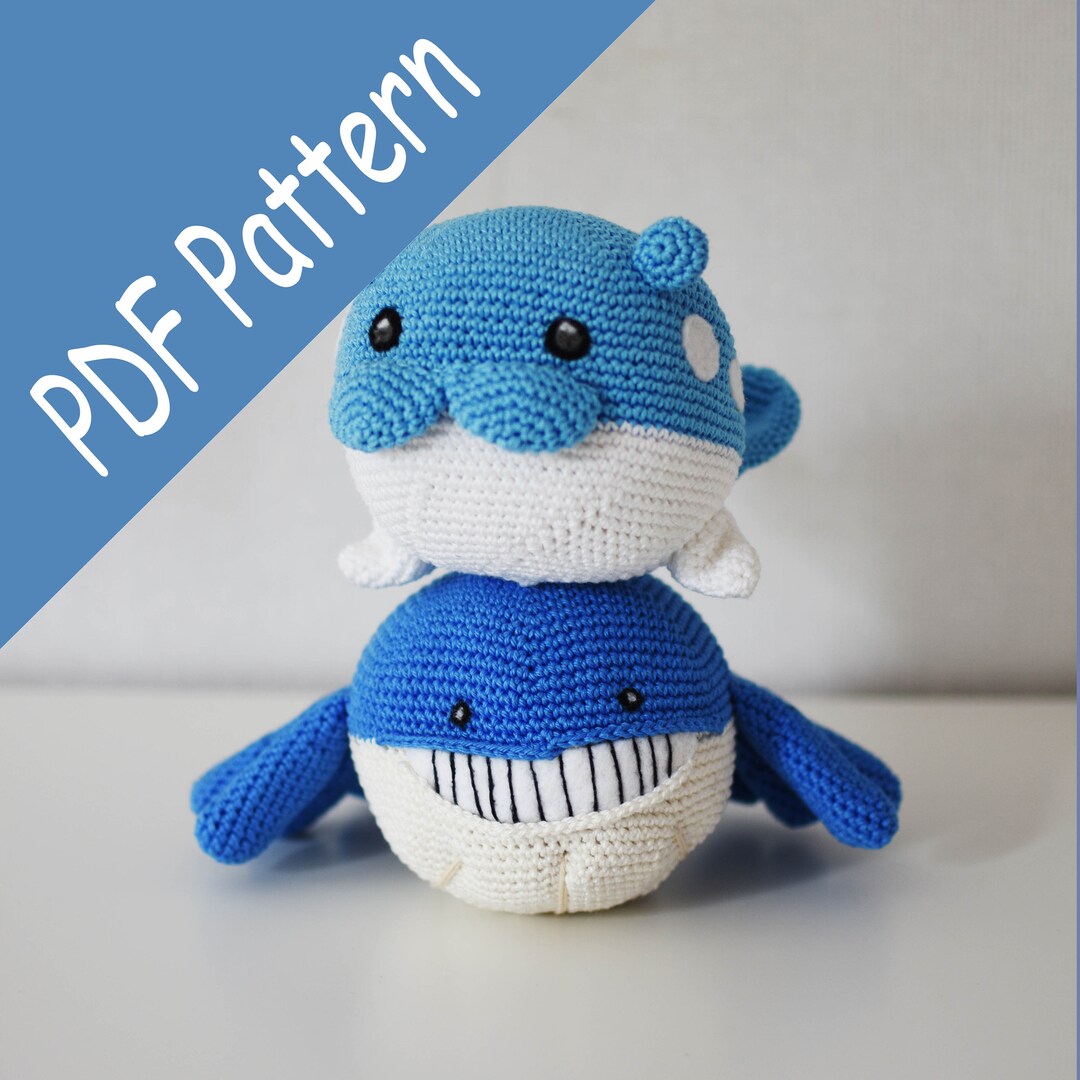 Pdf Crochet Pattern Spheal and Wailmer Etsy