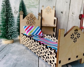 Elf/Doll Bed, Chairs, Lamp Laser cut file