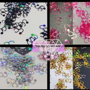 Stethoscopes "RN Heroes" Nurse Doctor Glitter Shapes, Nail Art, Slime, Tumblers, Cosmetic, Lip Gloss, Epoxy