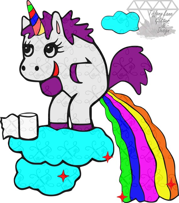 Rainbow Unicorn Pooping Rainbows