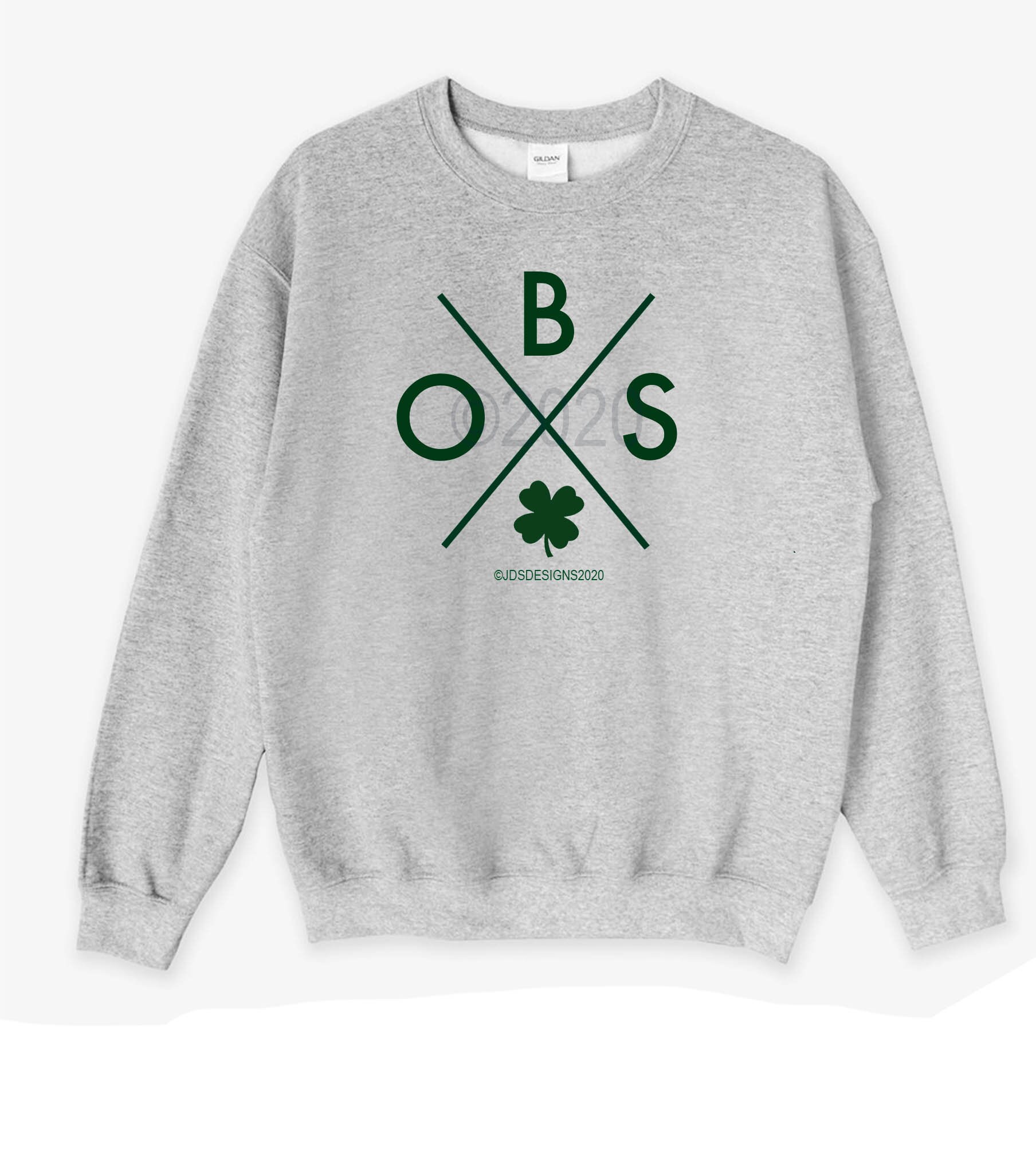 CustomCat Boston Celtics Retro NBA Crewneck Sweatshirt Irish Green / 4XL