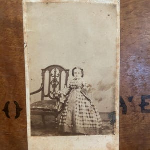 19th century carte de visite of little person sideshow performer Lavinia Warren. ODDITIES