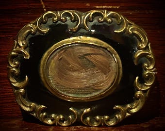 Beautiful 19th century hair brooch. ODDITIES