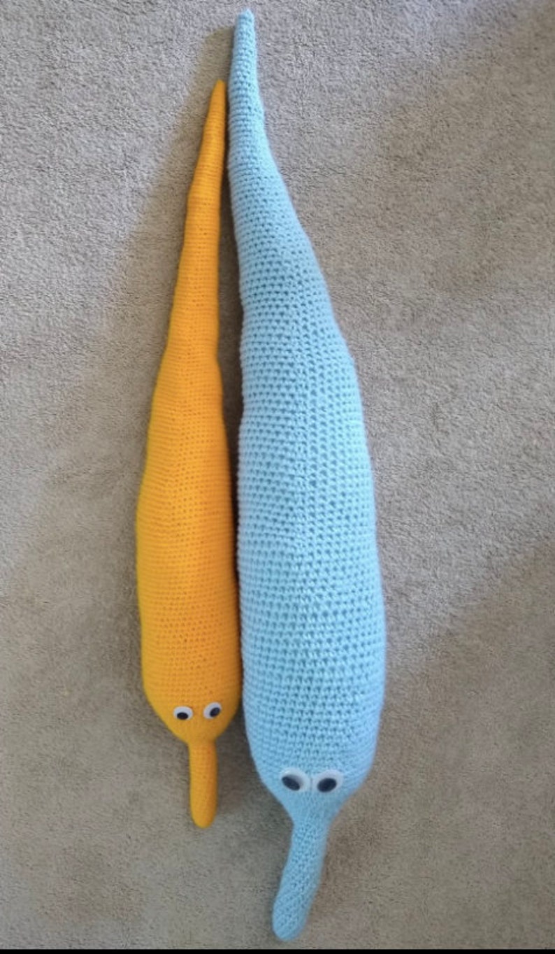 Crochet Pattern Giant Worm on a String Amigurumi Etsy