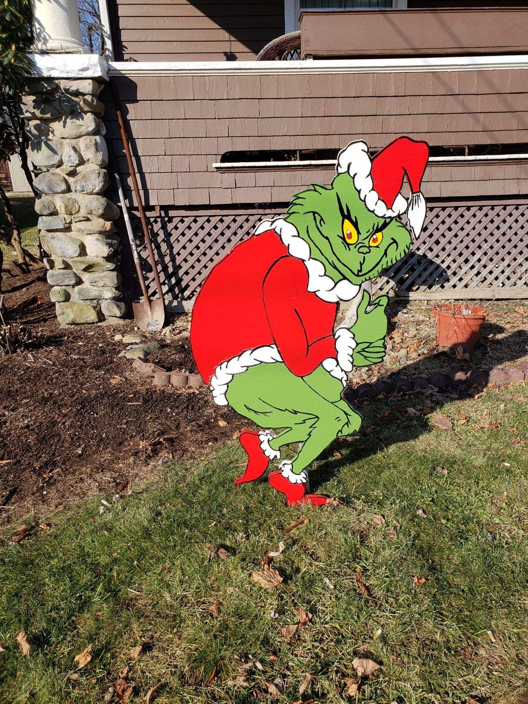 Grinch Stole Christmasgrinch Only Yard Wood Decor - Etsy UK