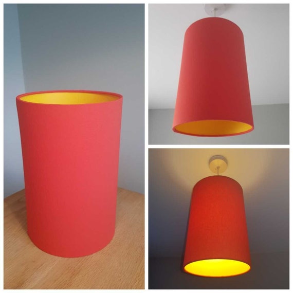 Colour Pop Tall Bright Lined Colourful Lampshades Ceiling Lightshade Choice Of Sizes And Colour Available