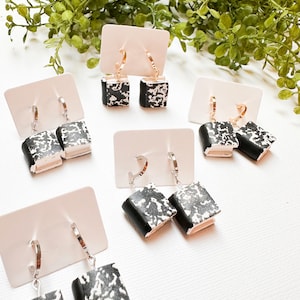 Composition Book Earrings |Clay Earrings| Dangle Earrings| Book Earrings| Statement Earrings| Reading Earrings|