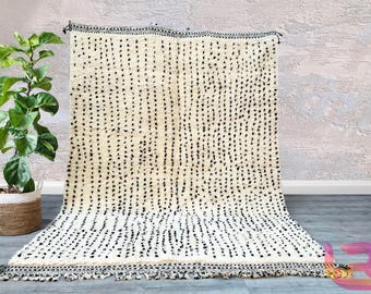 Beni ourain Custom Moroccan rug - Berber Beni ourain rug - Wool area rug - Handmade rug - Moroccan area rug - Morocco rug