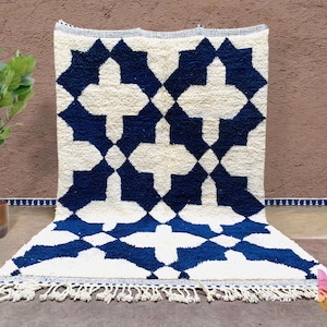 Beni ourain rug custom orders, All sizes Moroccan wool rug, Authentic Soft carpet image 1