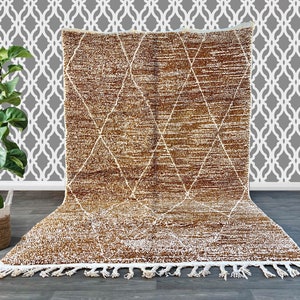Moroccan rug,6.3 FT x 10.2 FT , Beni ourain rug , Area rug, Handmade wool rug, Berber carpet, Beni ourain rug 6X10 ft, small Moroccan rug,