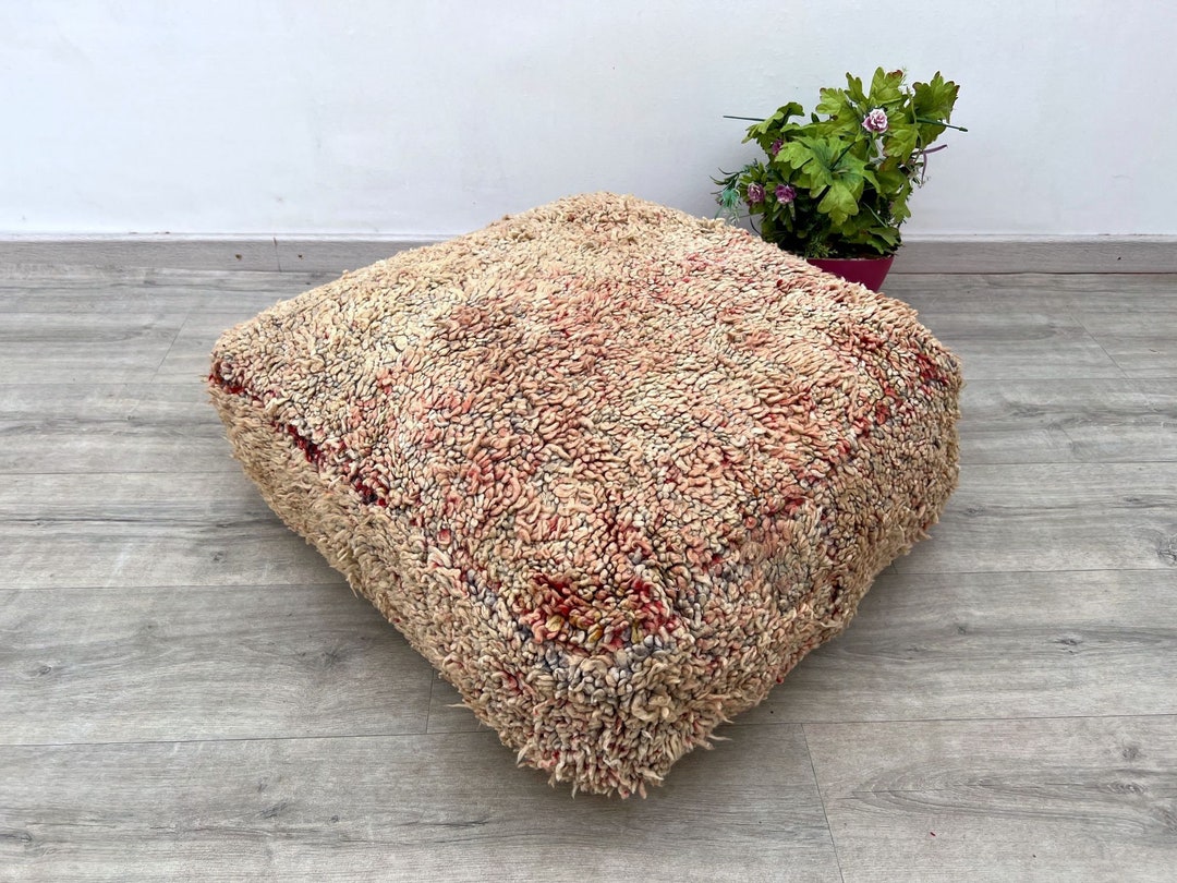 Moroccan Floor Cushion , Moroccan Vintage Pillow, Moroccan Floor Pillow