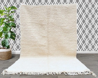 Custom size Moroccan Rug, Simple  moroccan berber rug,beni ourain rug, Authentic vintage 100% WOOL ,Home Decor Carpet, Bohemian Rug