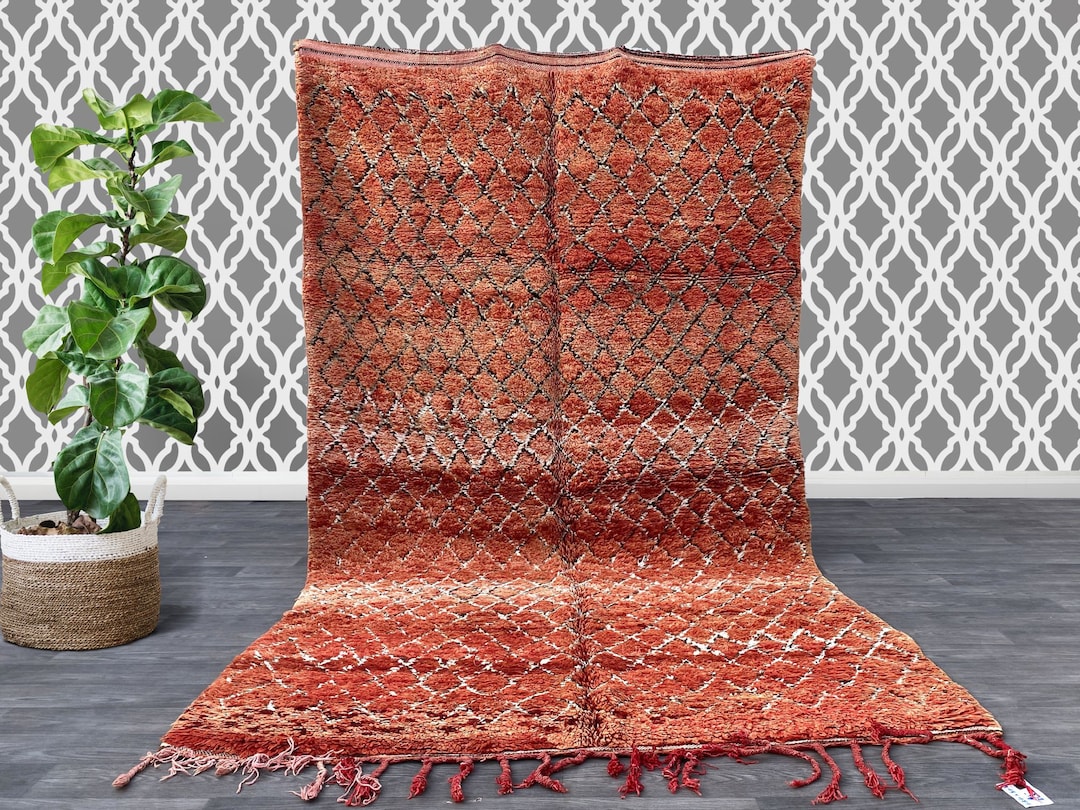 Luxury Berber Rug From Morocco 6x10 Ft , Moroccan Boujadl Rug, Tapis ...