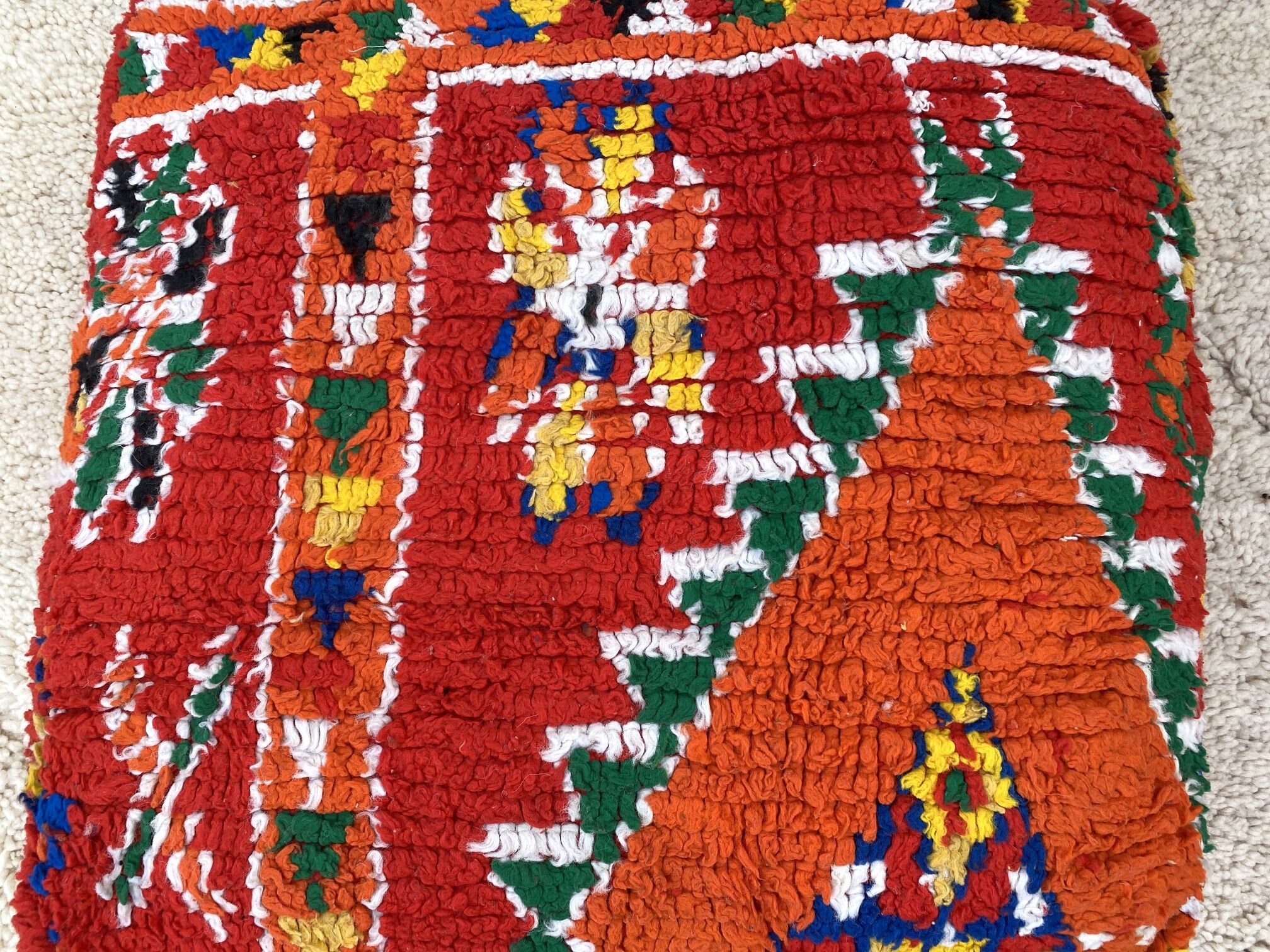 Cojín de suelo marroquí decoración del hogar cuadrado diseño | Etsy