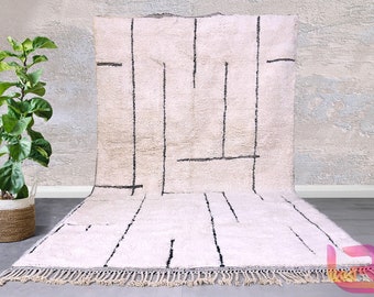 Beni ourain Custom Moroccan rug - Berber Beni ourain rug - Wool area rug - Handmade rug - Moroccan area rug - Morocco rug