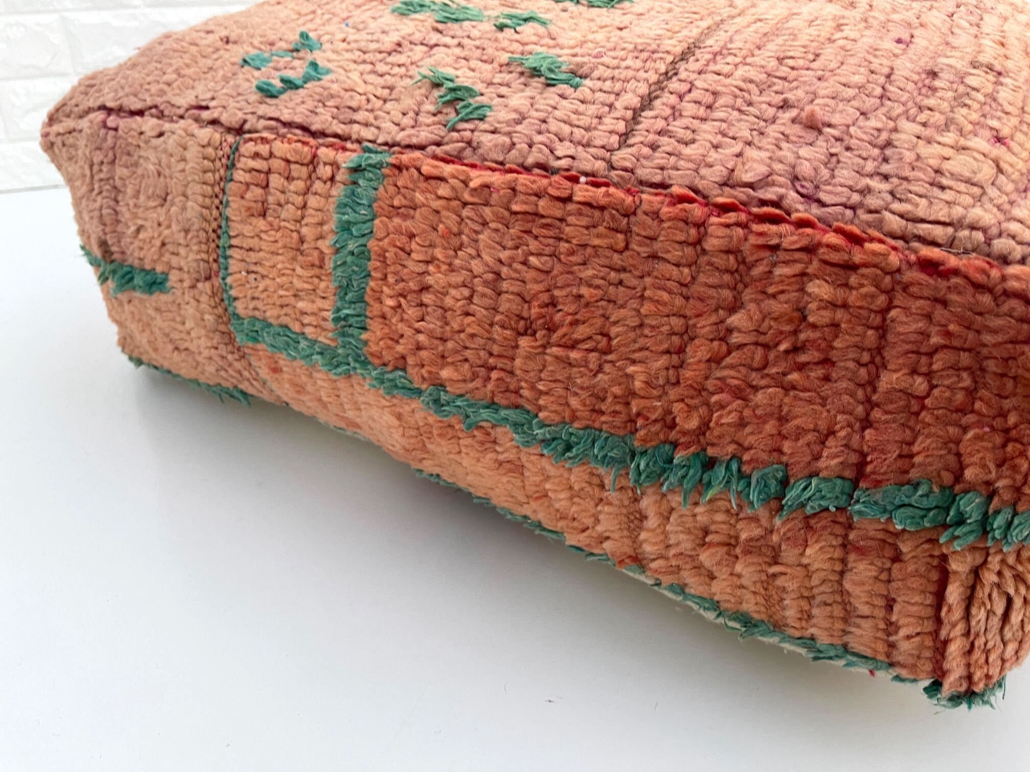Vintage Kilim Pouf Made of Moroccan Rug Kilim Pillows Etsy