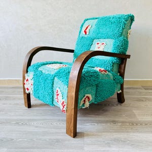 Mid Century Moroccan Armchair, Accent chairs, comfy Wooden armchair for living room, lounge chair, Moroccan armchair, custom handmade chair