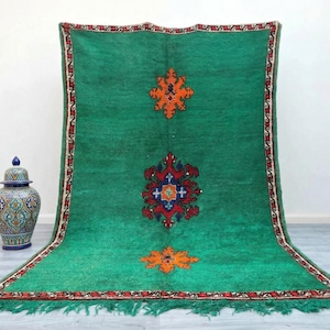 Vintage Marokkanischer Teppich 23x30,5 cm - Handgewebter Berber Teppich, Wollteppich, Boho Teppich, Wollteppich