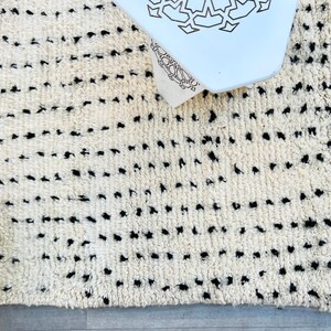 Moroccan Handmade rug ,Beni ourain style Morocco wool Berber Rug, modern rug, Hand woven rug, Azilal Berber style - white Rug Morocco