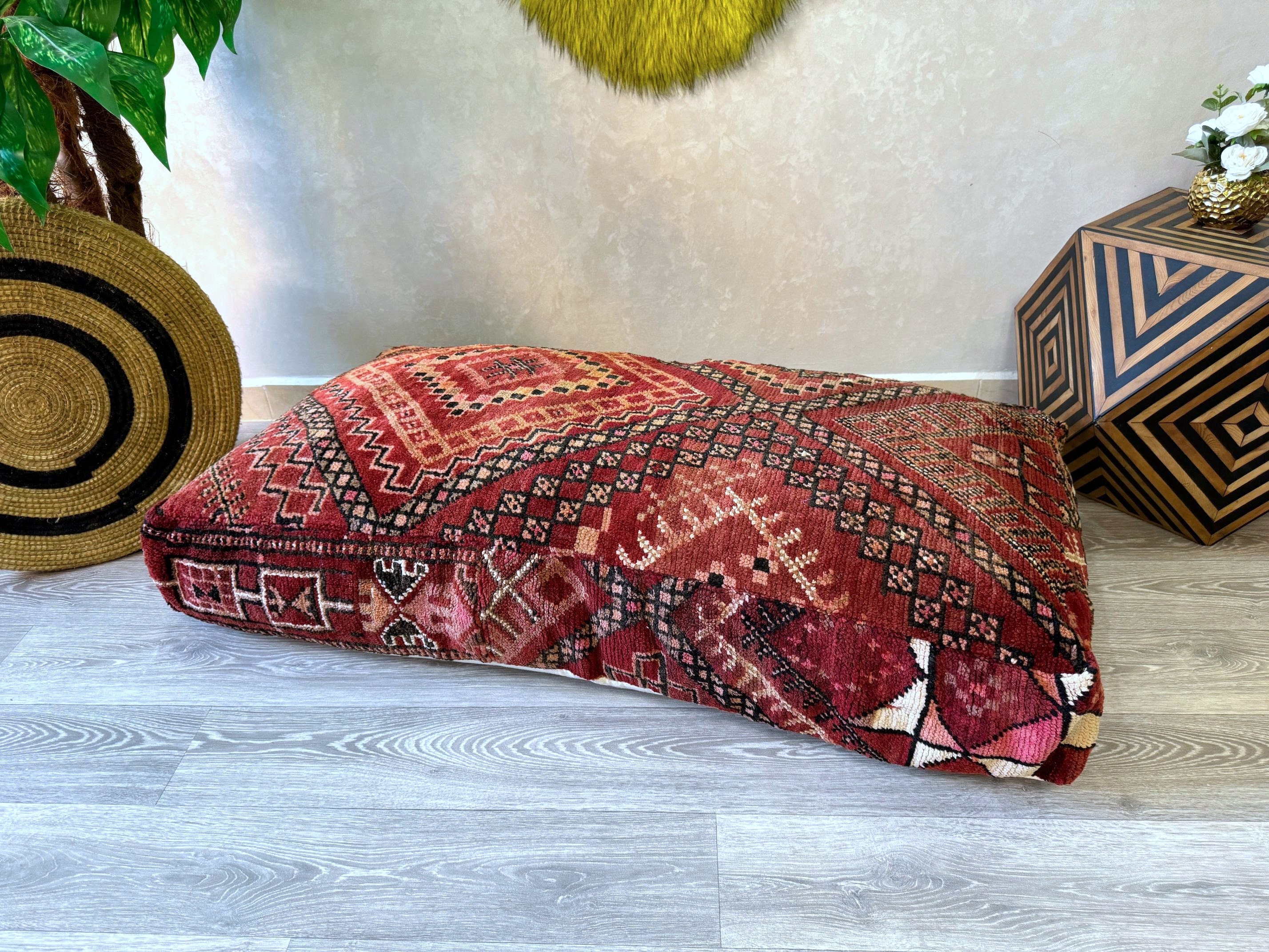 Moroccan floor pillows hot sale