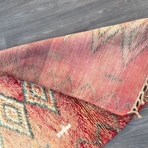 Tapete de corredor vintage, 2,9 pés x 9,1 pés, tapete azilal, tapete berbere marroquino, tapete tecido, tapete Beni Ourain, tapete de área vintage, tapete de corredor 3X9 imagem 8