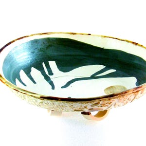 Ceremonial, alter, Primitive Bowl, Decorative work of Art or use as a special occasion Smudge or sweet grass  Bowl, Ceramic  9.5 inch