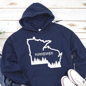 Minnesconsin Hoodie, Minnesota Hoodie, Wisconsin Hoodie, Midwest Hoodie, Minnesota Sweatshirt, Wisconsin Sweatshirt