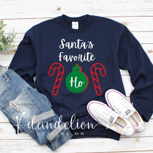 Santa&#39;s Favorite Ho Unisex Sweatshirt, Funny Christmas Shirt, Ugly christmas shirt, christmas party shirt, Ugly sweater, Christmas outfit