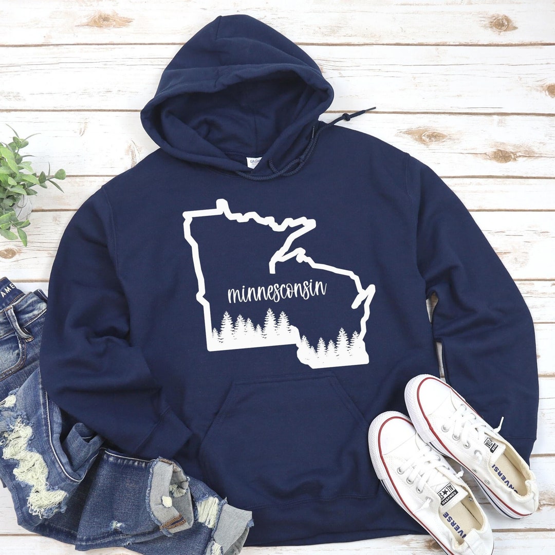 Minnesconsin Hoodie Minnesota Hoodie Wisconsin Hoodie - Etsy Denmark
