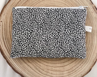 Cosmetic bag leopard print