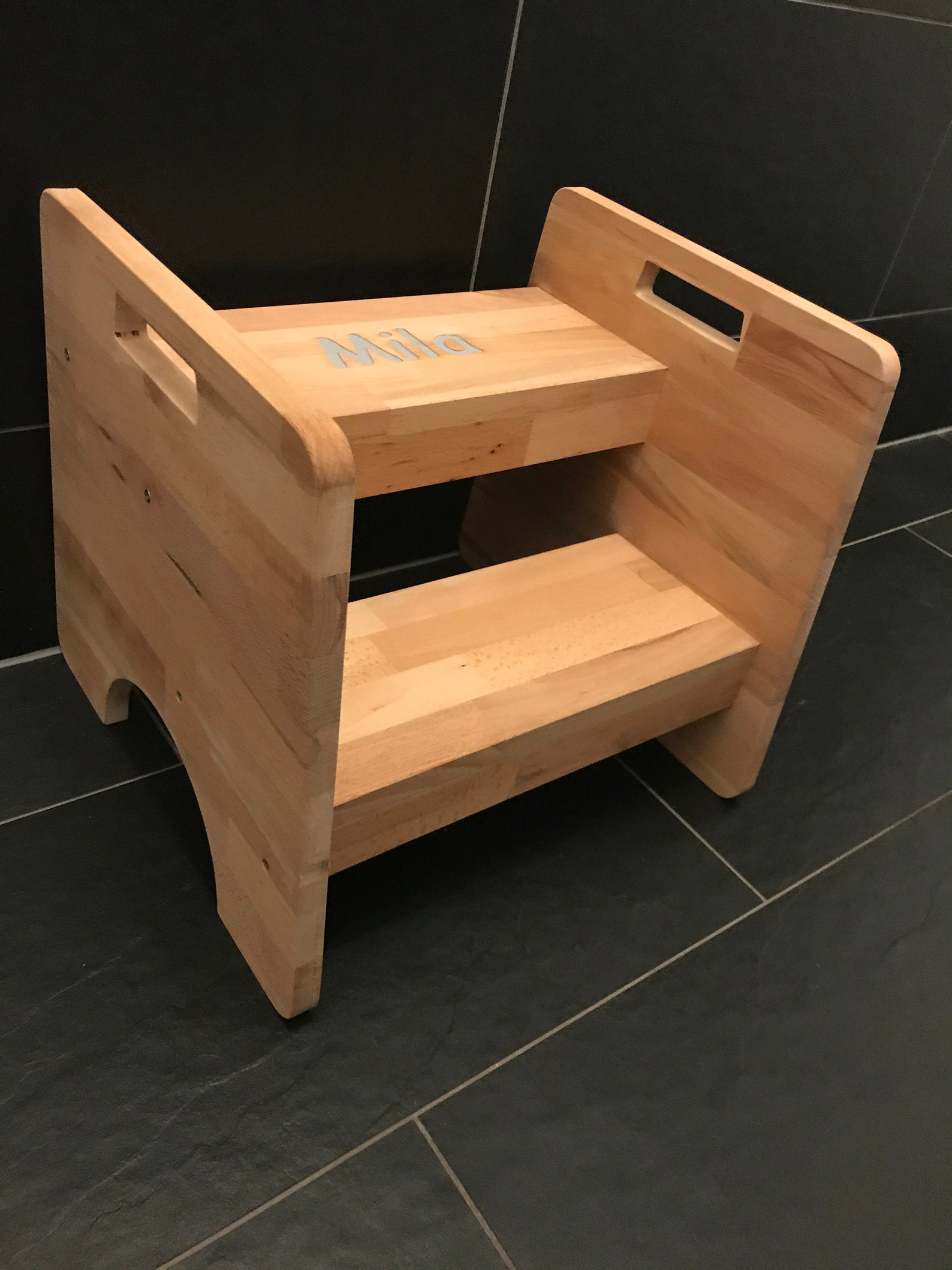 Fußbank 2 Stufen Hocker Tritthocker personalisierter | Etsy