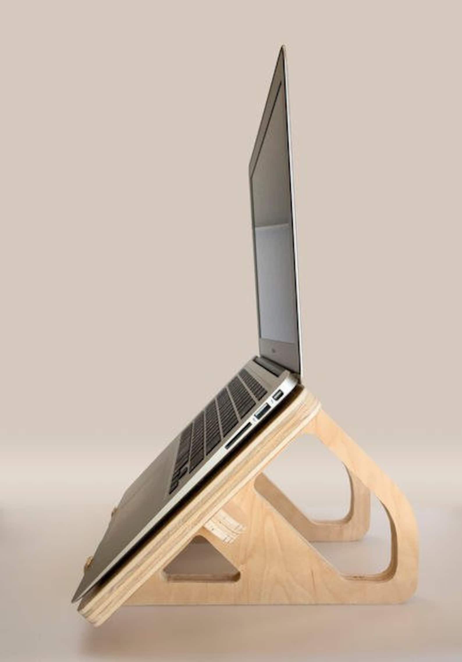 Wood Stand for a laptop DXF file for Laser Cut and CNC Etsy