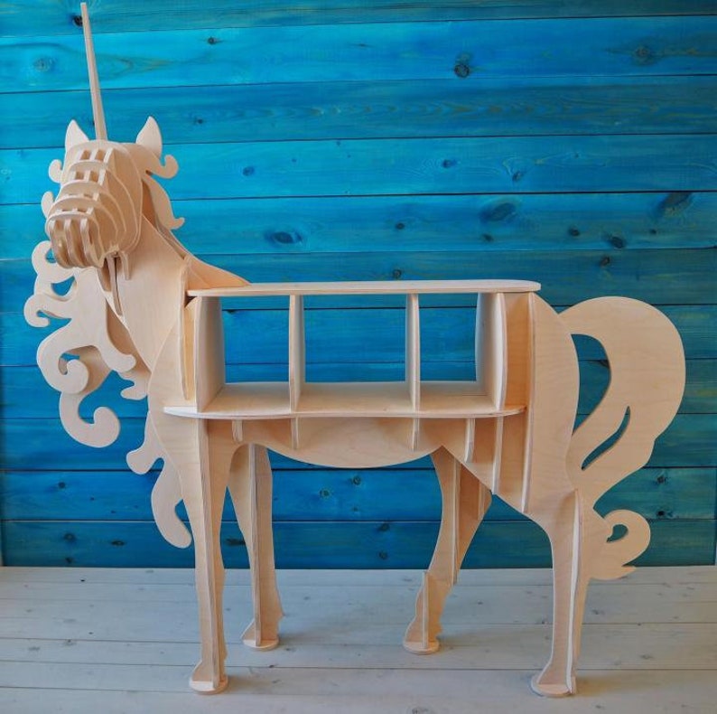 Wood Unicorn shelf for 4 mm for 8 mm wood with instruction Etsy