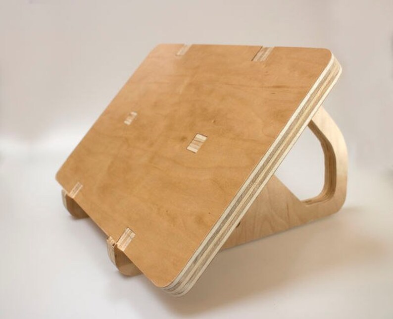 Wood Stand for a laptop DXF file for Laser Cut and CNC Etsy