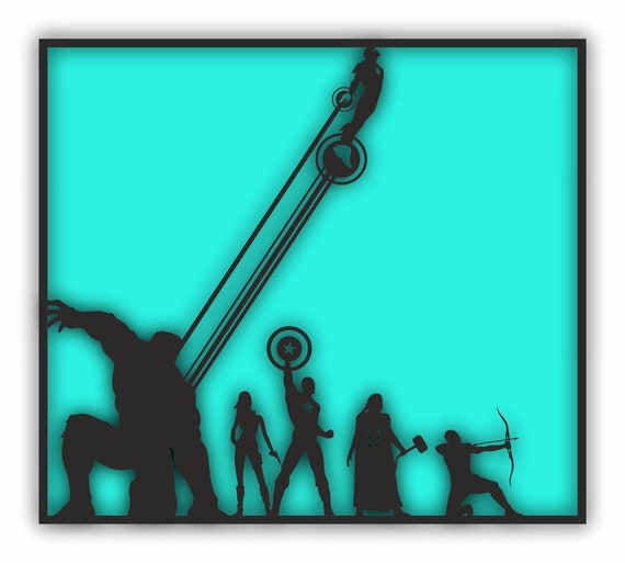 Marvel for Laser file DXF file for Laser Cut and CNC router Etsy