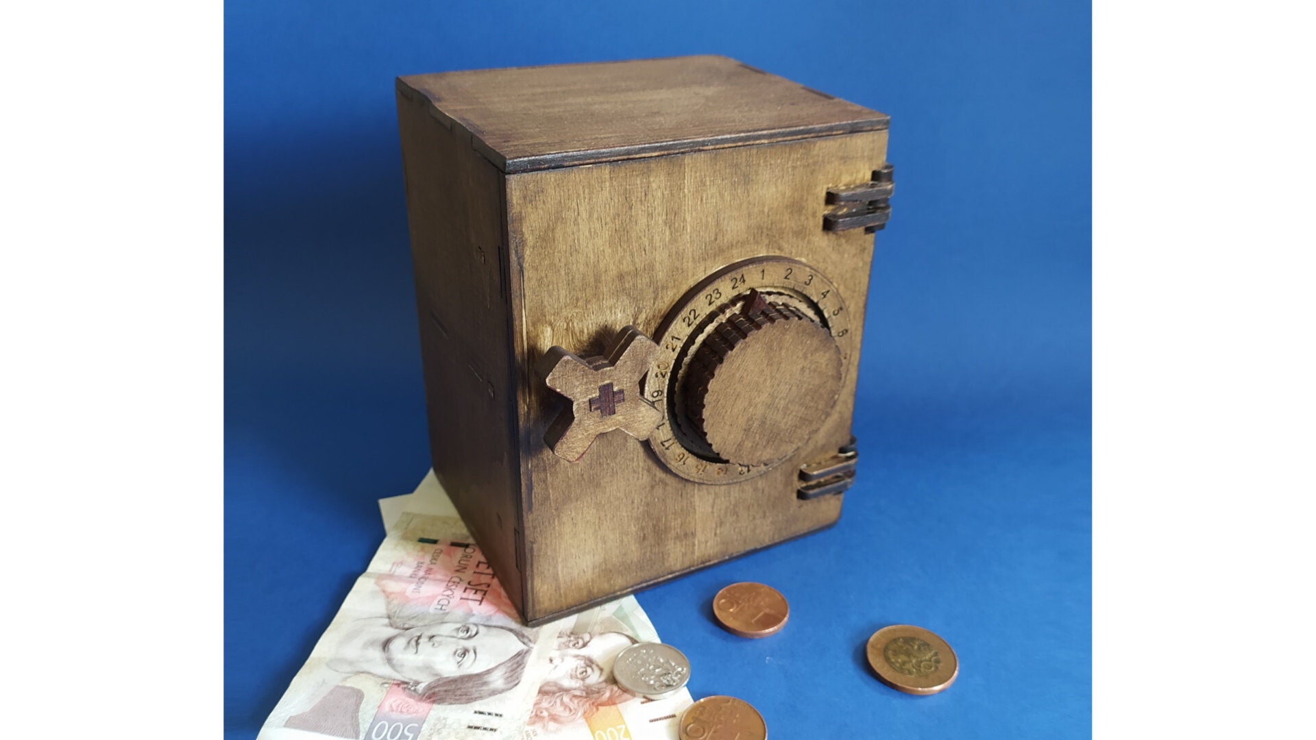 Wood Safe box for 4 mm wood with video instruction DXF file Etsy