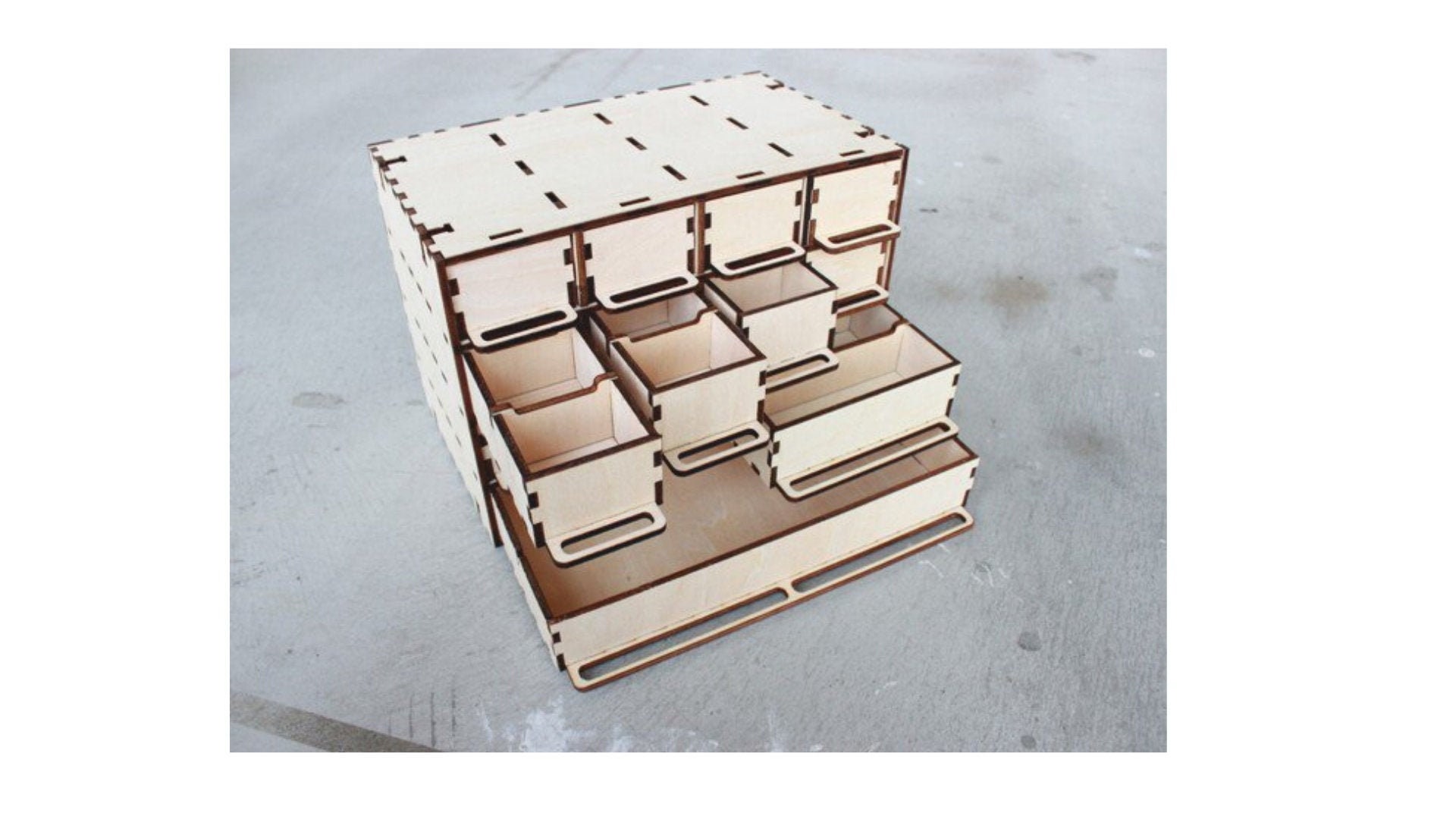 Wood Box Organizer for 4 mm for 5mm wood NO instruction DXF Etsy