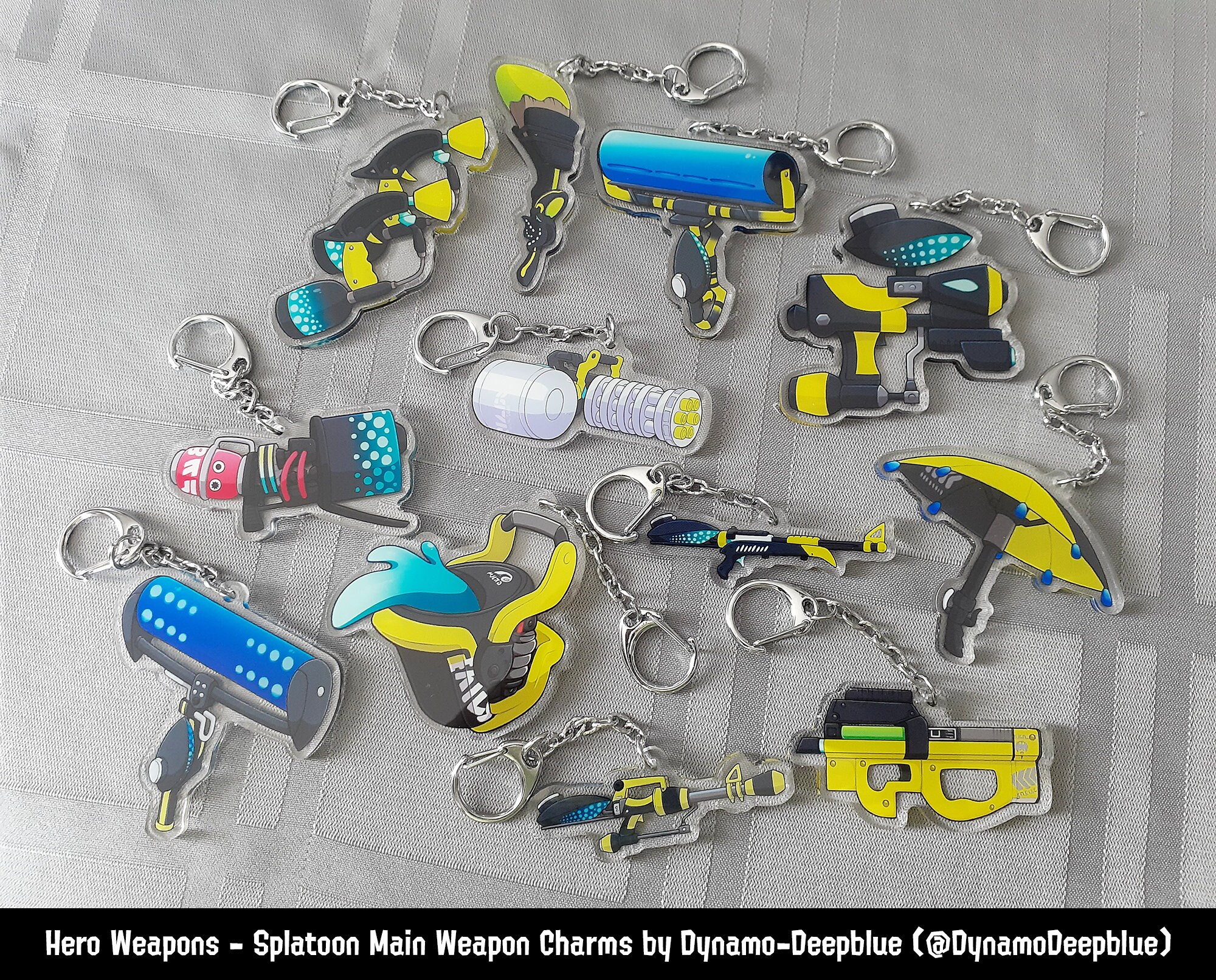 Splatoon Weapon Charms Hero Weapons Etsy