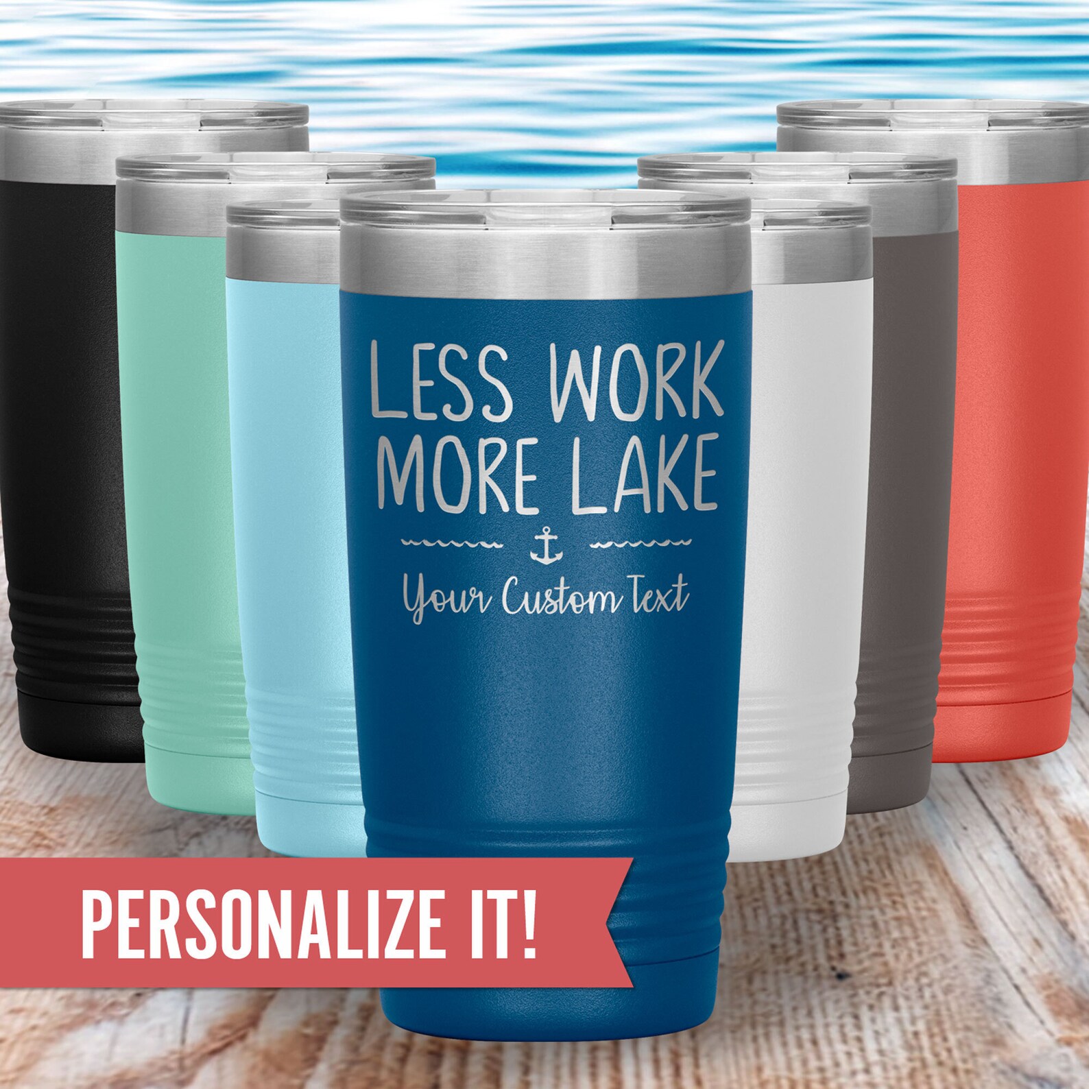 Funny Custom Lake Life Gift for Men & Women Personalized Name Etsy