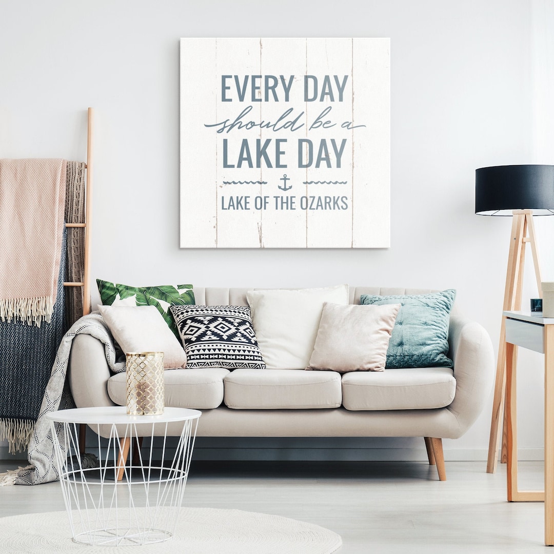 Lake of the Ozarks Wall Art Lake Life Canvas Print Custom Etsy
