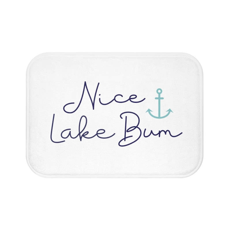 Lake House Decor Bath Mats and Rugs Lake Life Bath Mat Nice Etsy