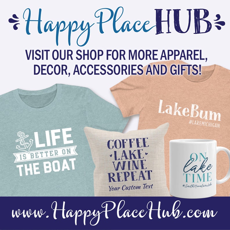 Custom Lake Shirt Less Work More Lake Personalized Lake | Etsy