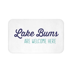 Funny Boat Mat, Nautical Captain Gift, Boating Dock Accessories, Sailing Yacht Deck Rug, Lake House Cabin Bathroom Decor, Cute Bathmat