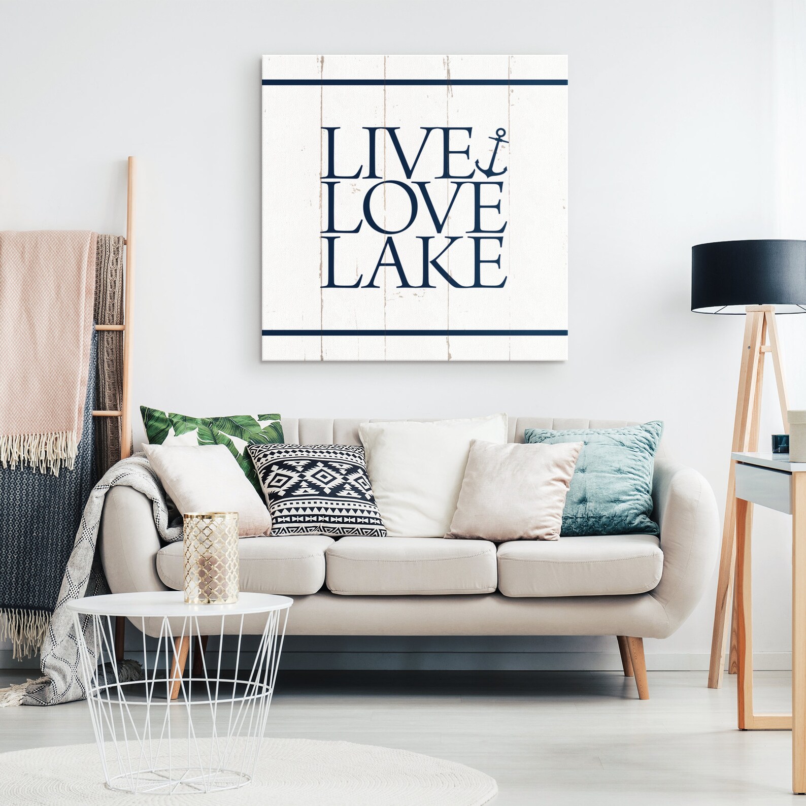 Lake Life Canvas Wall Decor Lake House Sign Family Lake Home Etsy