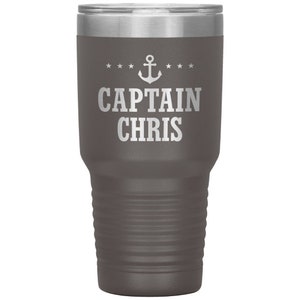 Personalized Captain and First Mate Gift, Custom Boat Tumbler Cup 30 oz, Lake Vacation Travel Mug, Lake Gift for Men, Women, Couple, Parents image 6