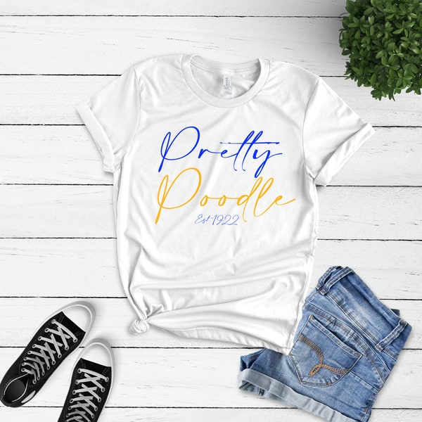 Pretty Poodle shirt/SGRho tshirt/Sigma tshirt/Sigma Gamma Rho/ Sorority tshirt