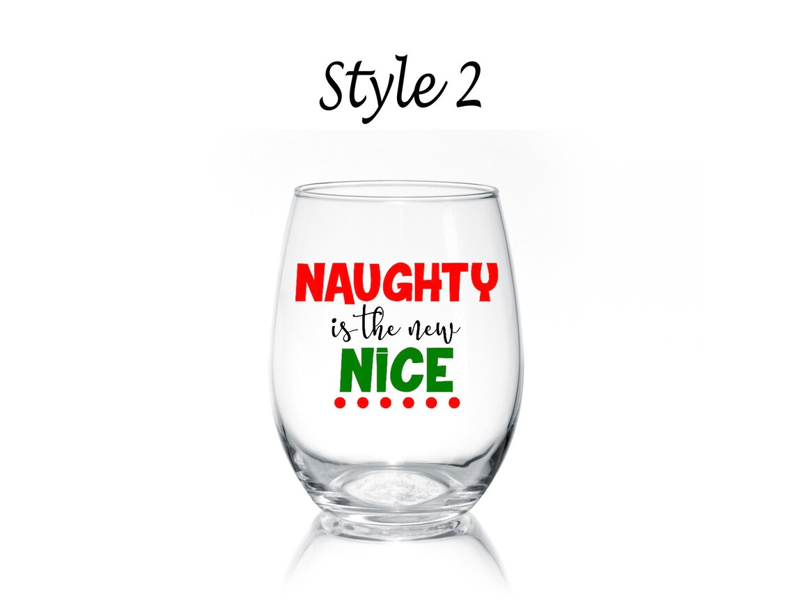 Christmas Stemless Wine Glasses holiday Stemless Wine Etsy Christmas stemless wine glasses holiday stemless wine etsy