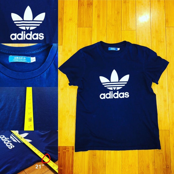 adidas original blue t shirt